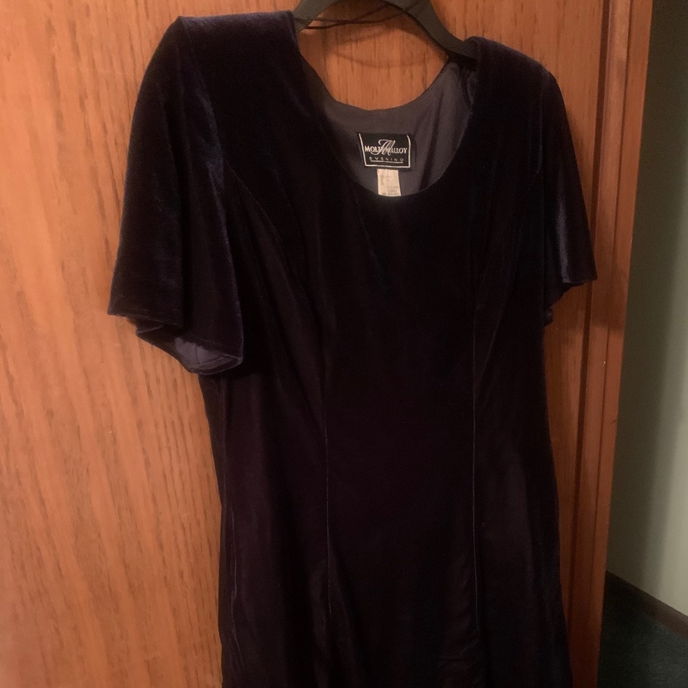 Molly Malloy Evening Navy Dress, Size 8